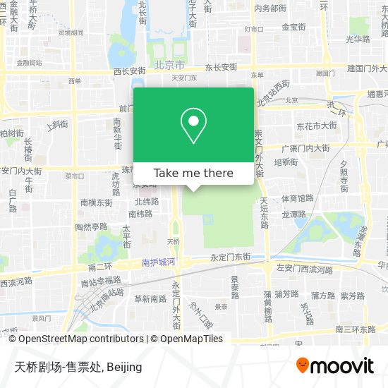 天桥剧场-售票处 map