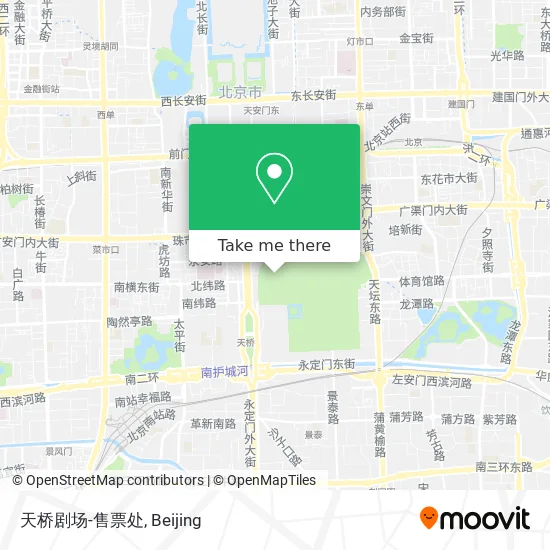 天桥剧场-售票处 map