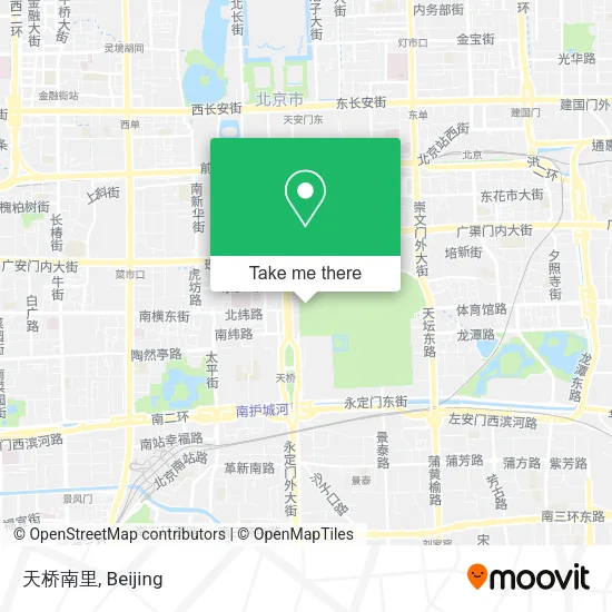 天桥南里 map