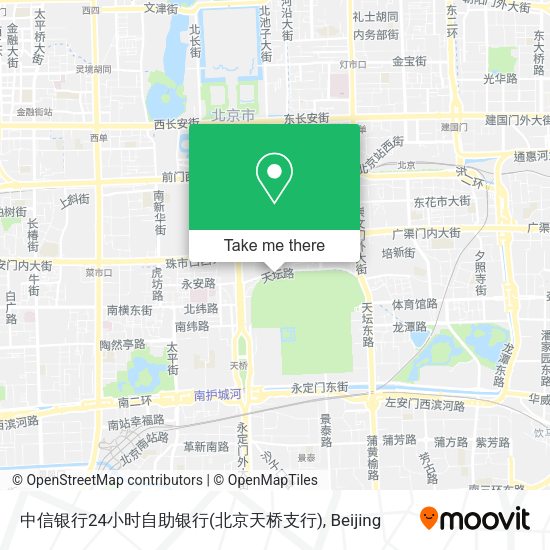中信银行24小时自助银行(北京天桥支行) map