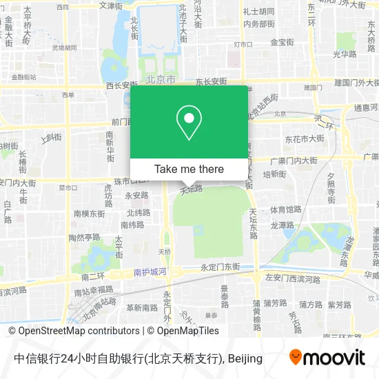 中信银行24小时自助银行(北京天桥支行) map