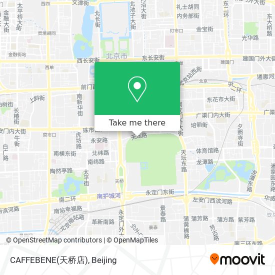 CAFFEBENE(天桥店) map