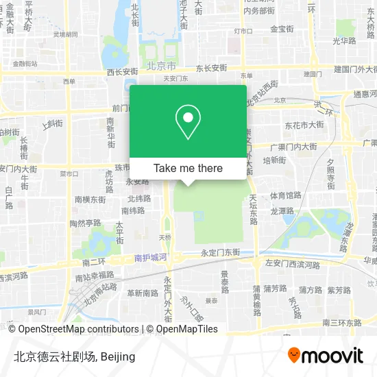 北京德云社剧场 map