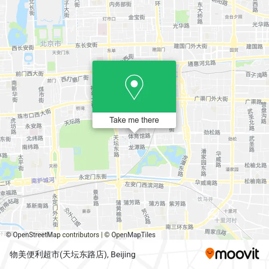 物美便利超市(天坛东路店) map