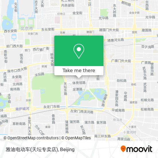 雅迪电动车(天坛专卖店) map