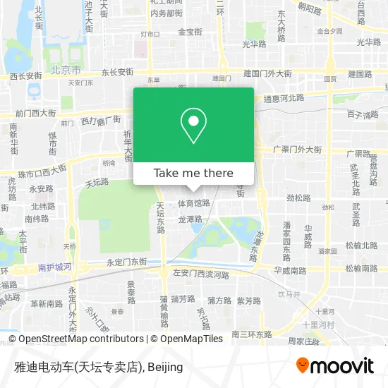 雅迪电动车(天坛专卖店) map