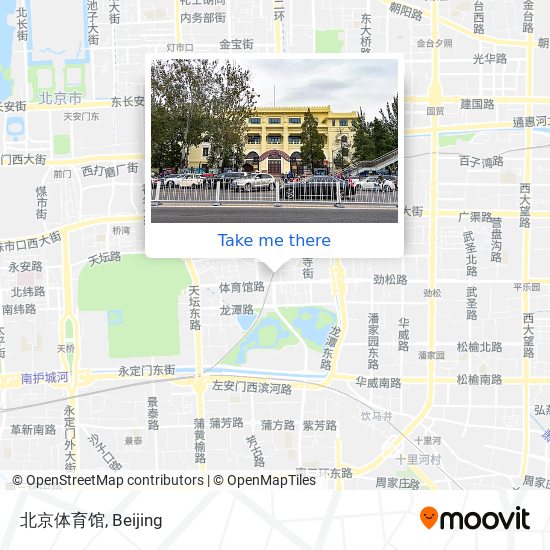 北京体育馆 map