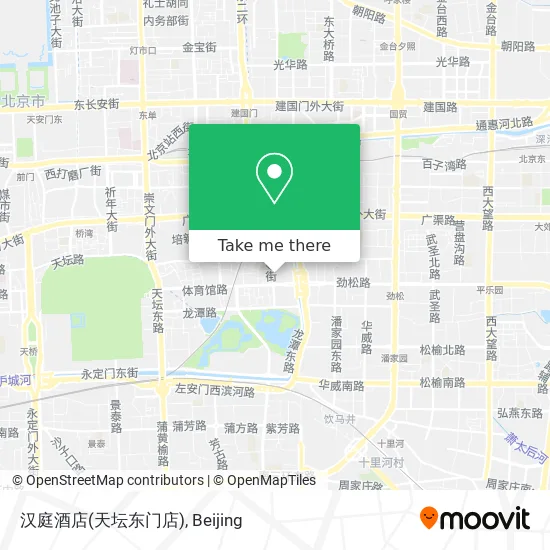 汉庭酒店(天坛东门店) map