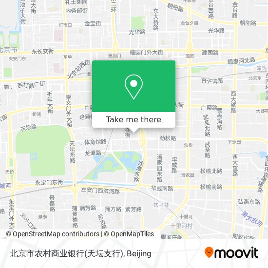 北京市农村商业银行(天坛支行) map