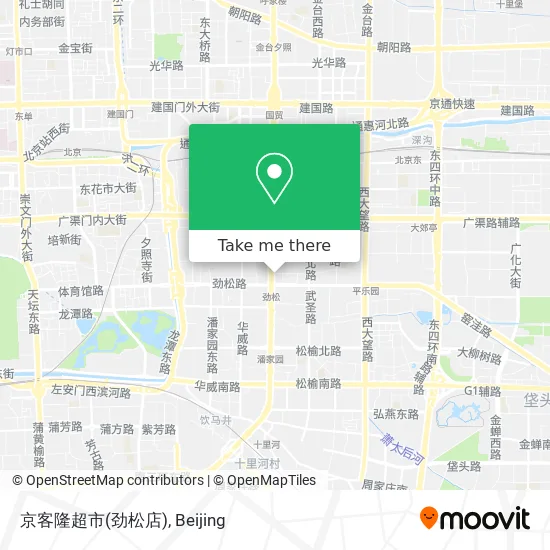 京客隆超市(劲松店) map