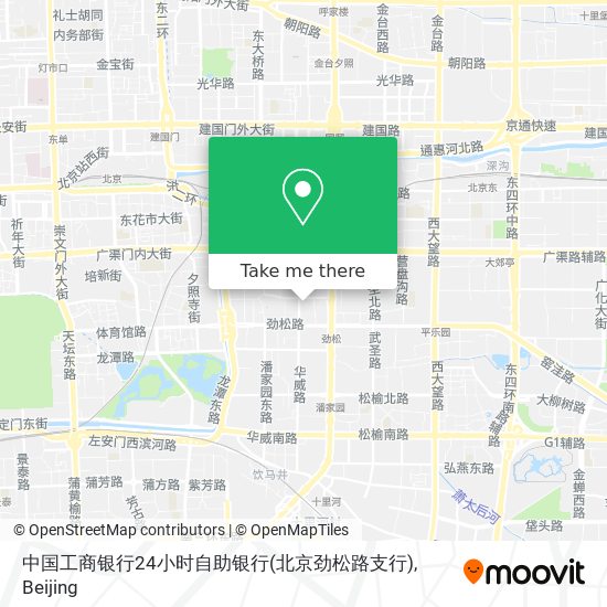 中国工商银行24小时自助银行(北京劲松路支行) map