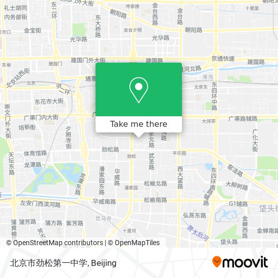 北京市劲松第一中学 map