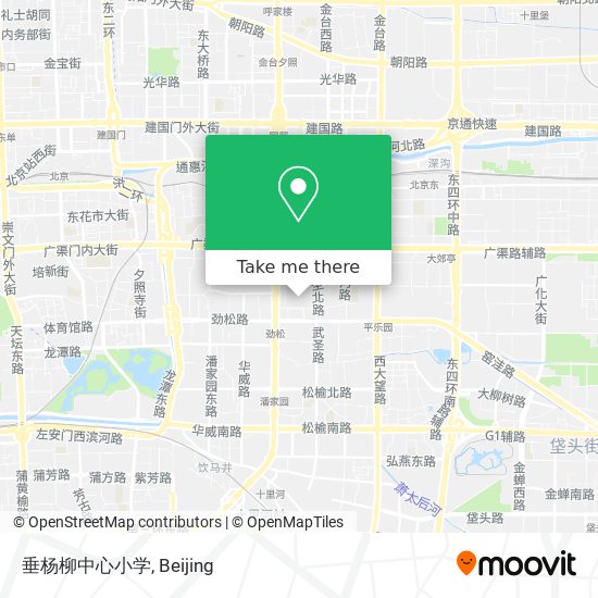 垂杨柳中心小学 map