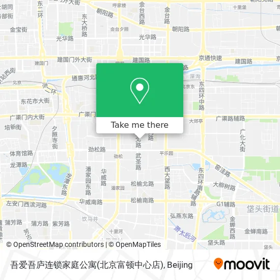 吾爱吾庐连锁家庭公寓(北京富顿中心店) map
