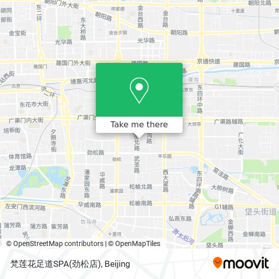 梵莲花足道SPA(劲松店) map
