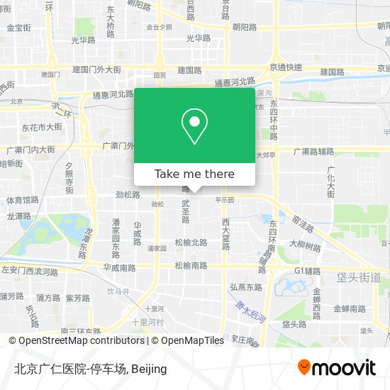 北京广仁医院-停车场 map