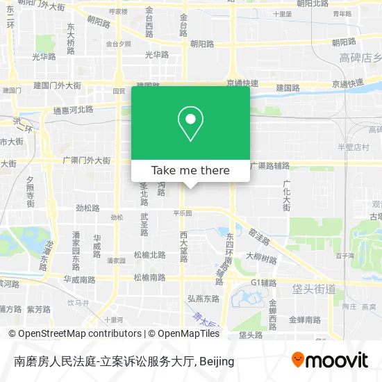 南磨房人民法庭-立案诉讼服务大厅 map
