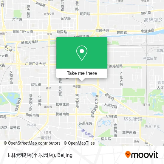 玉林烤鸭店(平乐园店) map