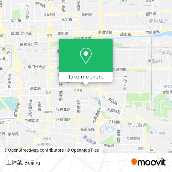 土钵菜 map