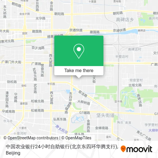 中国农业银行24小时自助银行(北京东四环华腾支行) map