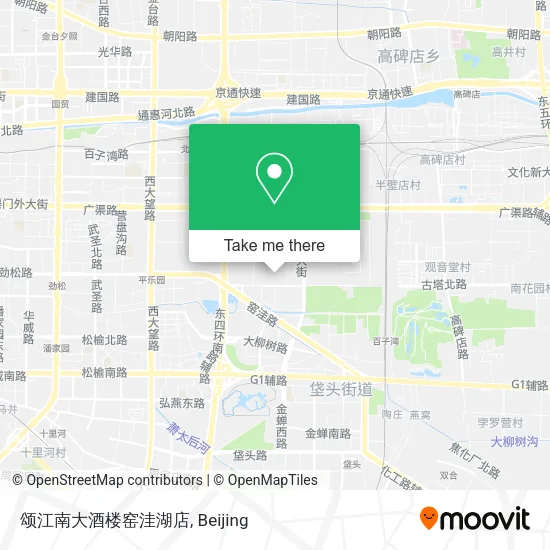 颂江南大酒楼窑洼湖店 map