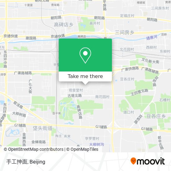 手工抻面 map