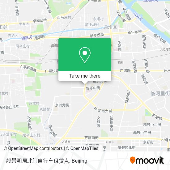 靓景明居北门自行车租赁点 map