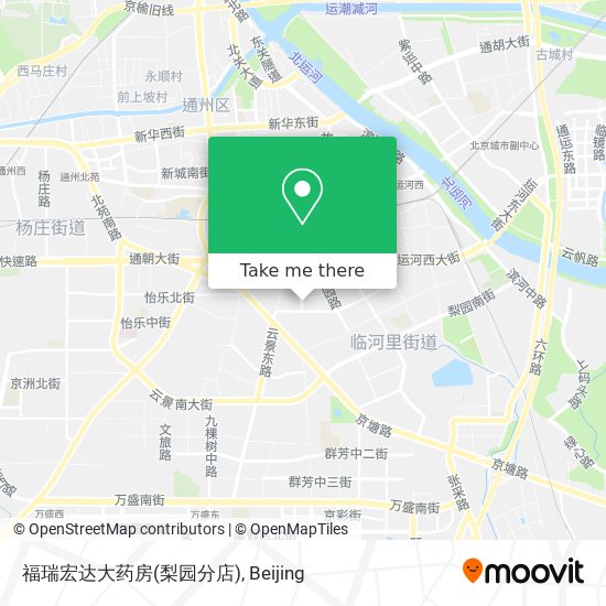 福瑞宏达大药房(梨园分店) map