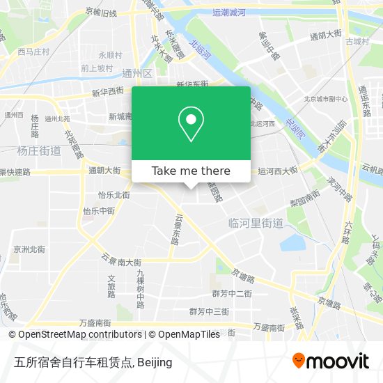 五所宿舍自行车租赁点 map