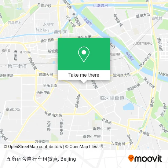 五所宿舍自行车租赁点 map