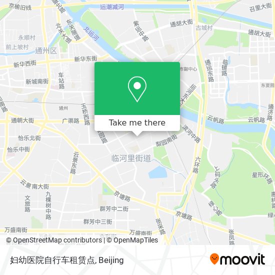 妇幼医院自行车租赁点 map