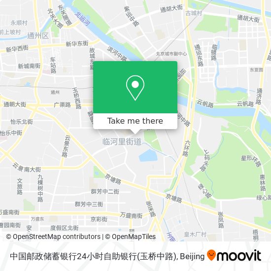 中国邮政储蓄银行24小时自助银行(玉桥中路) map