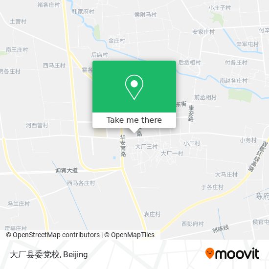 大厂县委党校 map