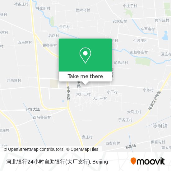 河北银行24小时自助银行(大厂支行) map