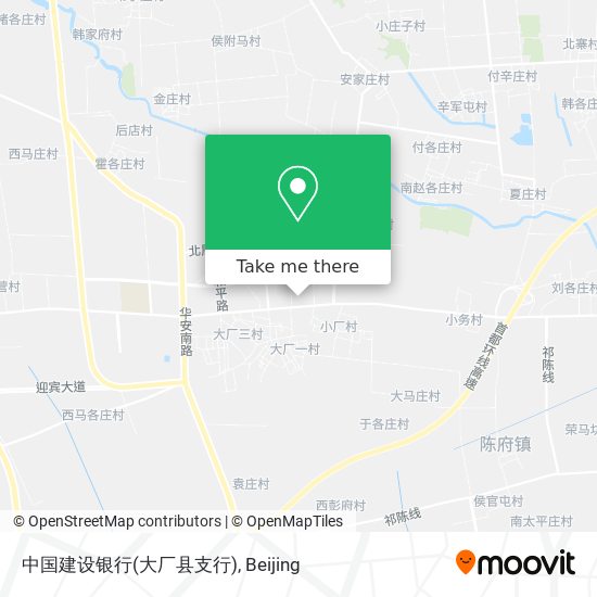 中国建设银行(大厂县支行) map