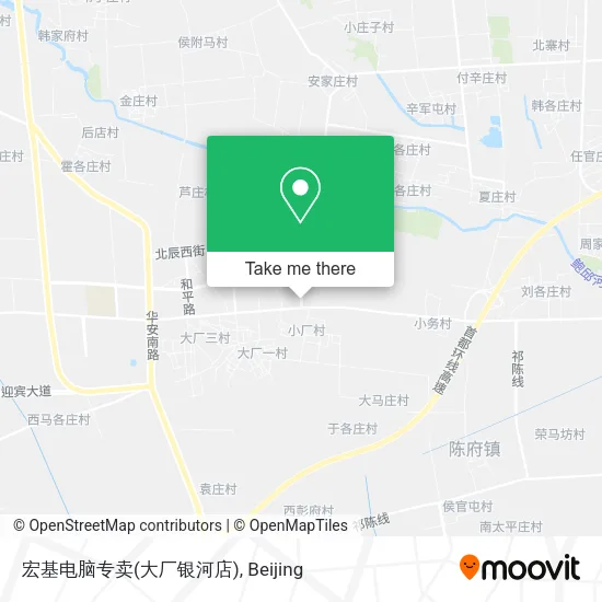 宏基电脑专卖(大厂银河店) map