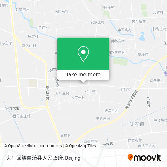 大厂回族自治县人民政府 map