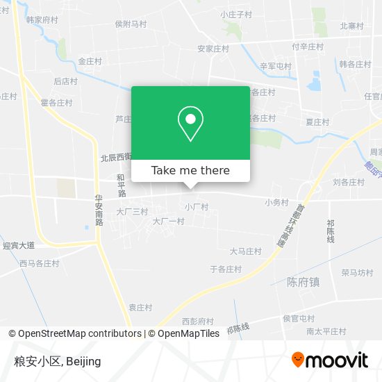 粮安小区 map