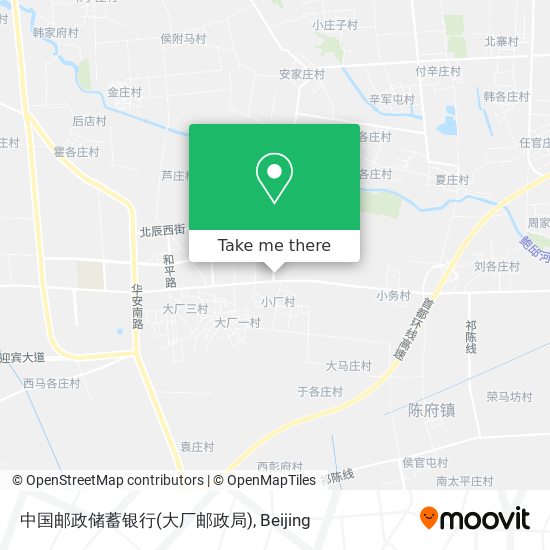 中国邮政储蓄银行(大厂邮政局) map