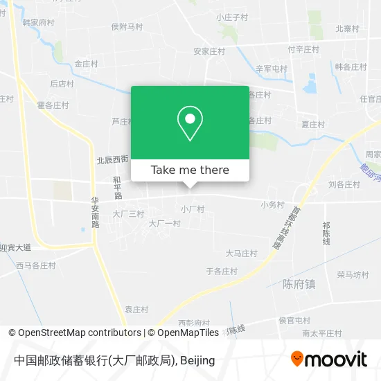 中国邮政储蓄银行(大厂邮政局) map