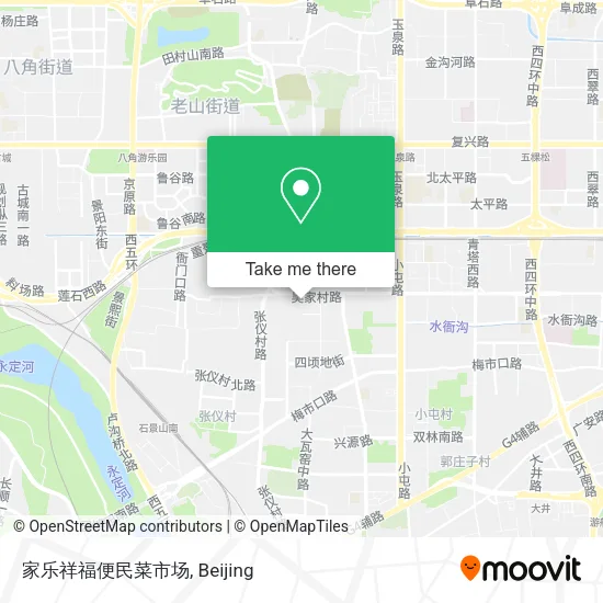 家乐祥福便民菜市场 map