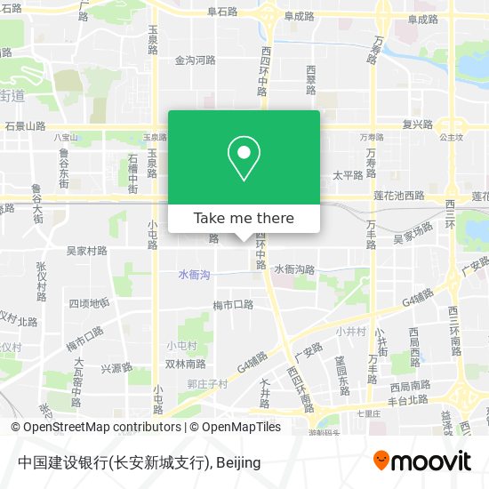 中国建设银行(长安新城支行) map