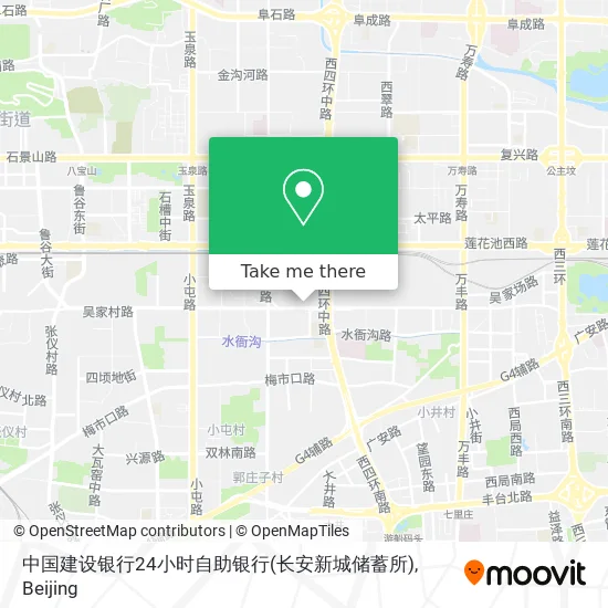 中国建设银行24小时自助银行(长安新城储蓄所) map