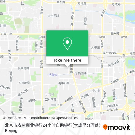 北京市农村商业银行24小时自助银行(大成里分理处) map