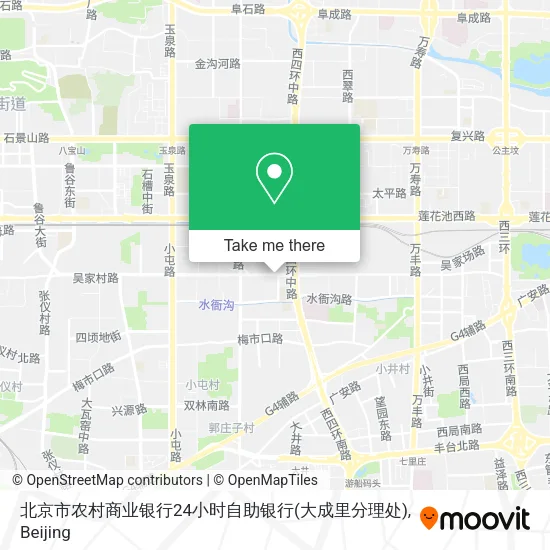 北京市农村商业银行24小时自助银行(大成里分理处) map