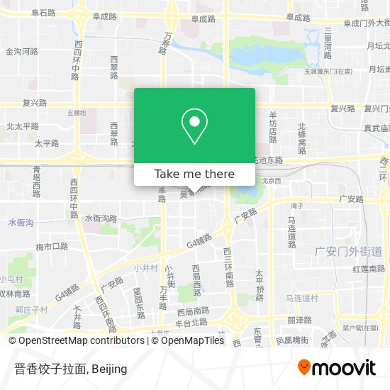 晋香饺子拉面 map
