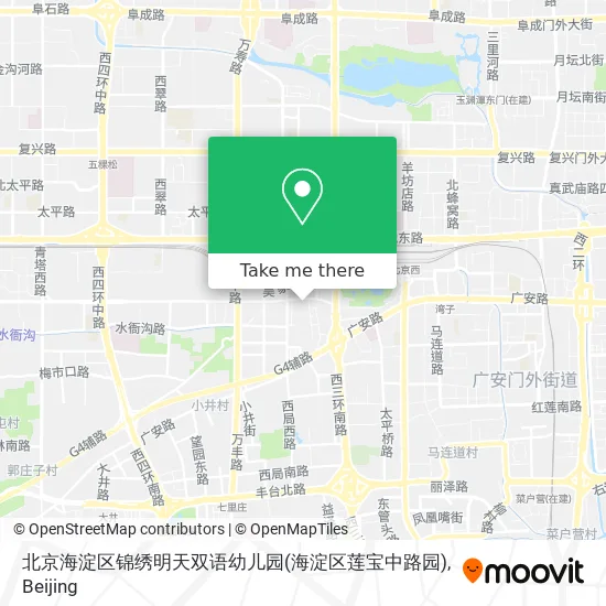 北京海淀区锦绣明天双语幼儿园(海淀区莲宝中路园) map