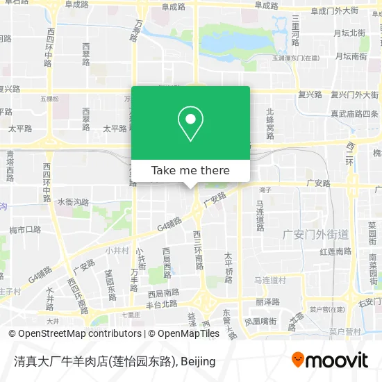 清真大厂牛羊肉店(莲怡园东路) map