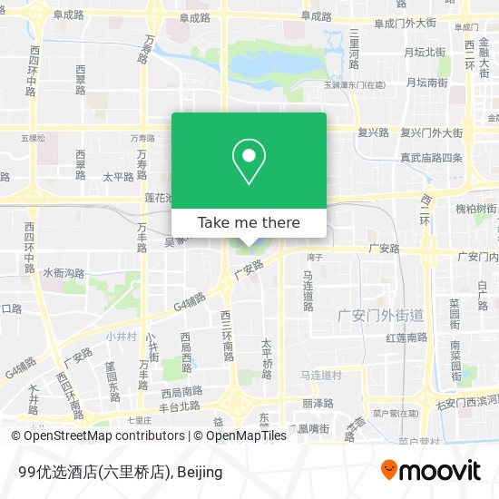 99优选酒店(六里桥店) map