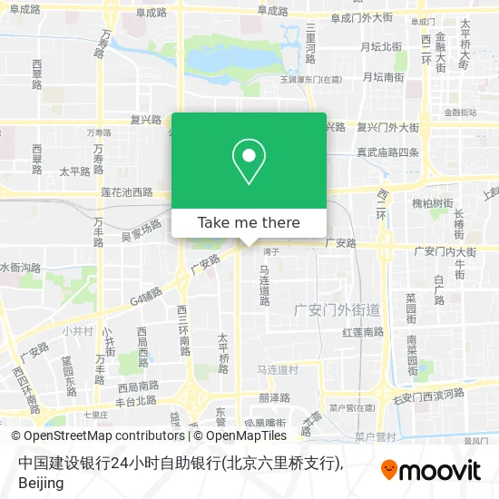 中国建设银行24小时自助银行(北京六里桥支行) map